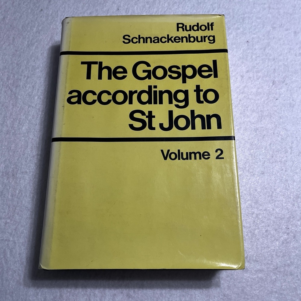 The Gospel According to St. John Vol 2 By Rudolf Schnackenburg Paperback‎
